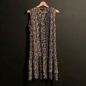 ALLSAINTS Leopard 100% Silk Dress